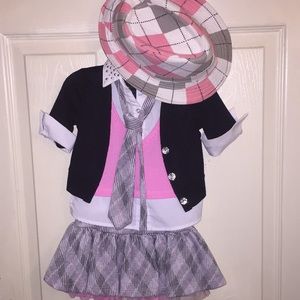 Toddler girl dress and hat